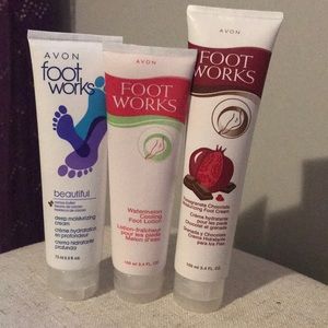 Avon foot lotion bundle.
